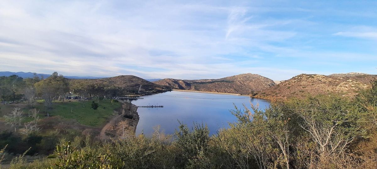 Lake Poway from the trail